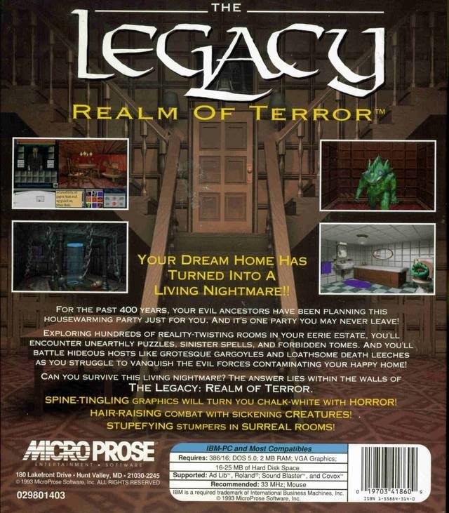 video game The Legacy: Realm of Terror Image