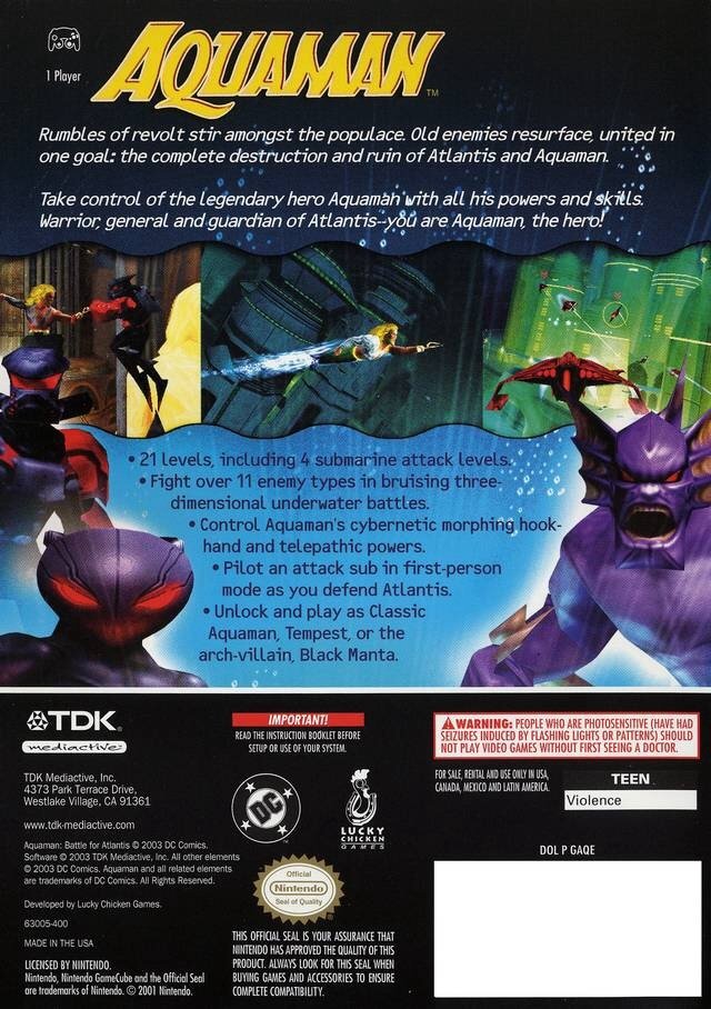 video game Aquaman: Battle for Atlantis Image