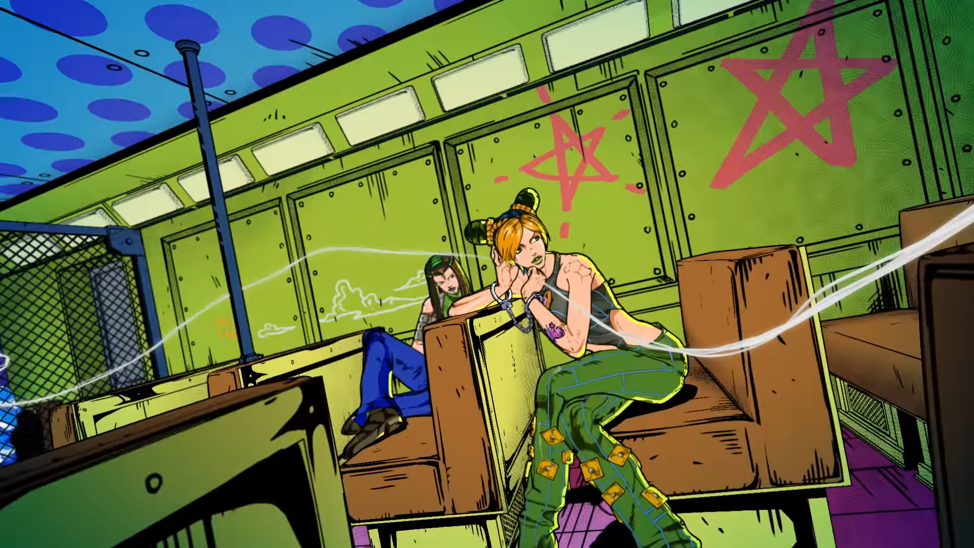 Jolyne Cujoh and Ermes Costello