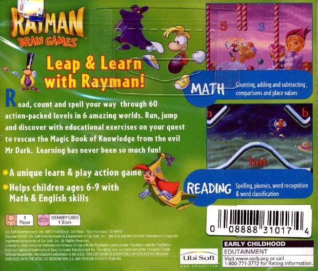 video game Rayman Brain Games Image