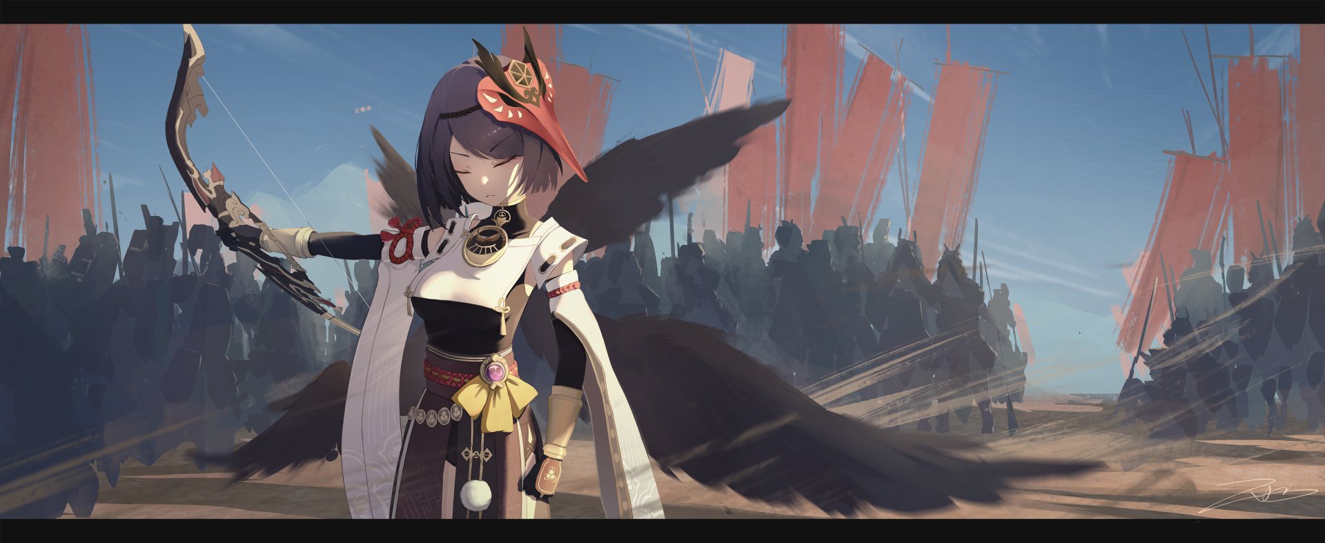 Kujou Sara video game Genshin Impact Image