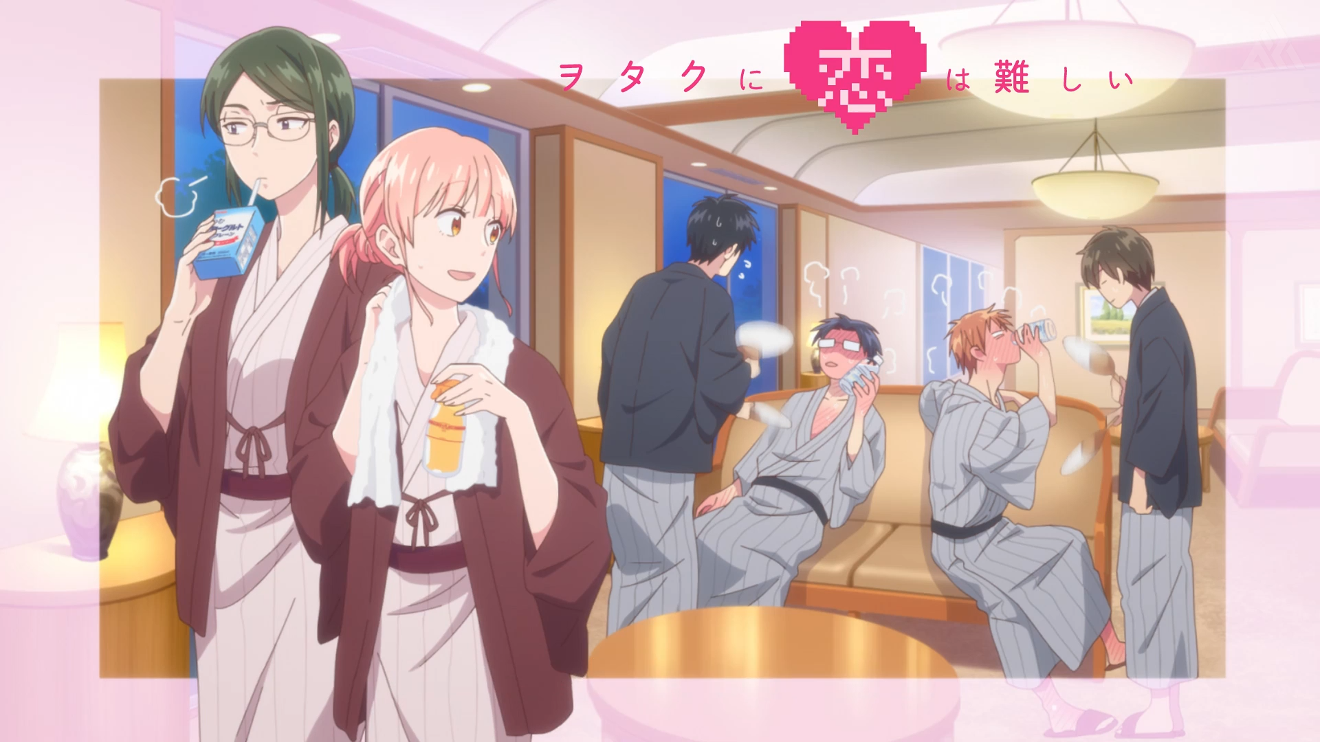 Tarou Kabakura Hirotaka Nifuji Narumi Momose Hanako Koyanagi Anime Wotaku ni Koi wa Muzukashii Image