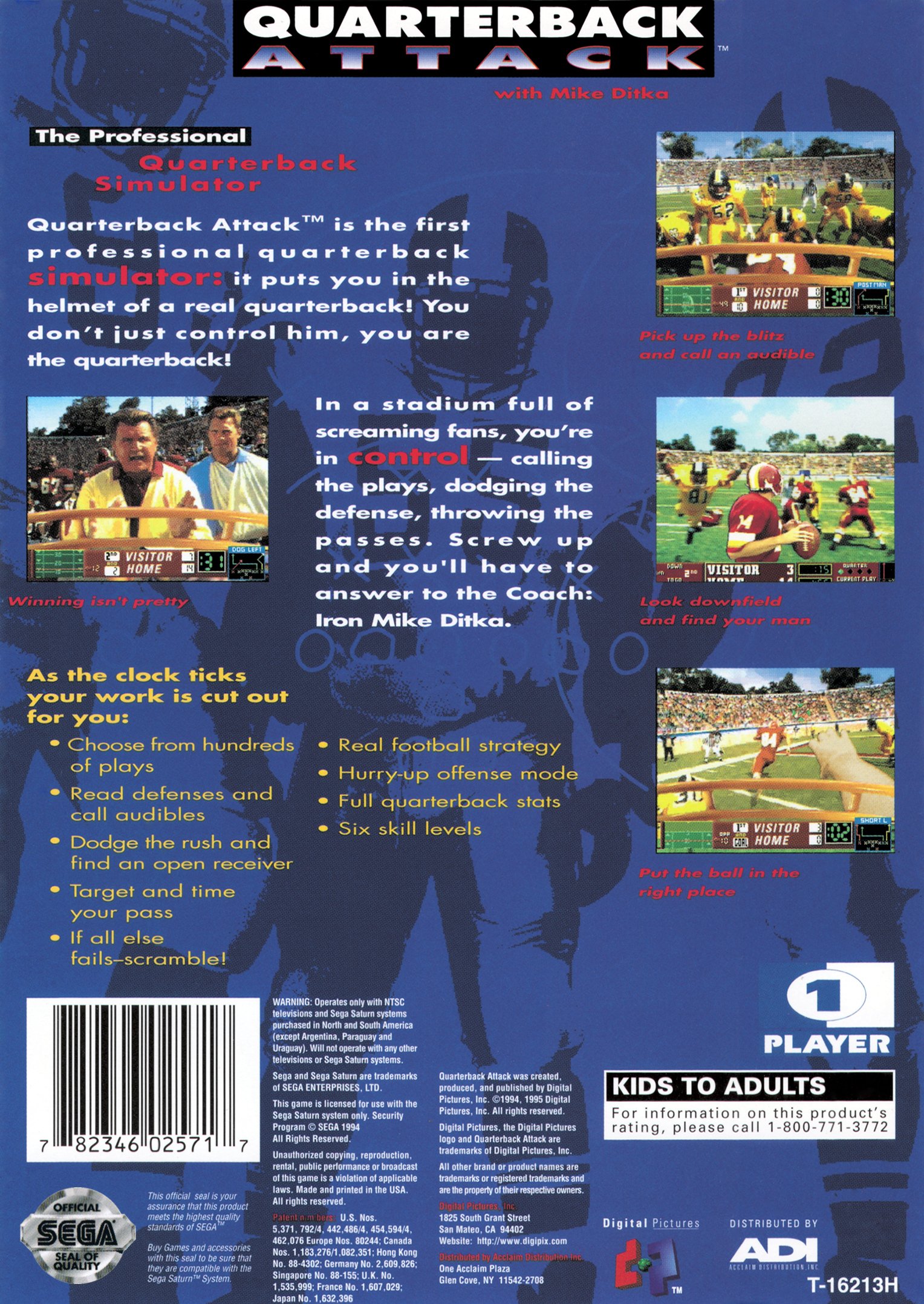 video game Quarterback Attack with Mike Ditka Image
