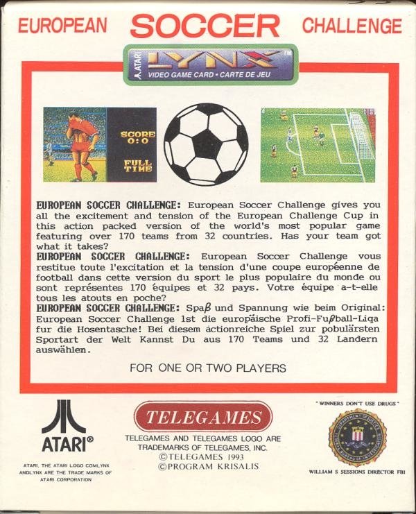 video game European Soccer Challenge Image