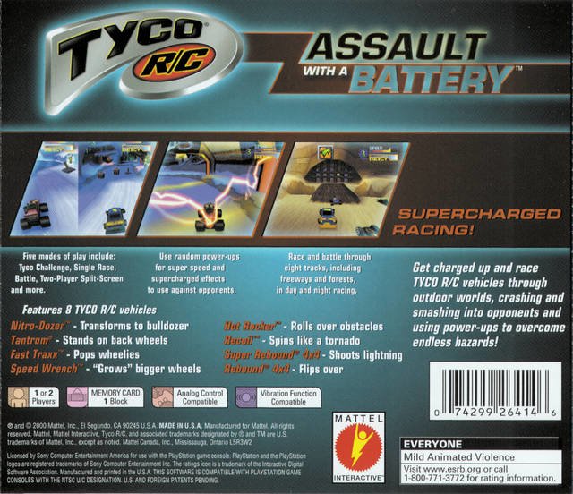 video game Tyco R/C: Assault With A Battery Image