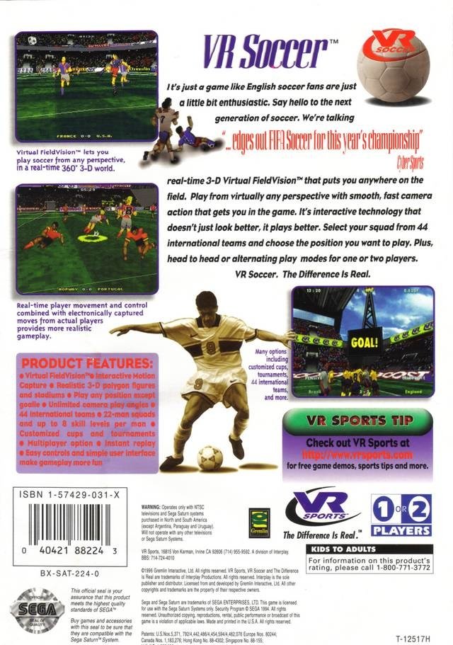 video game VR Soccer Image
