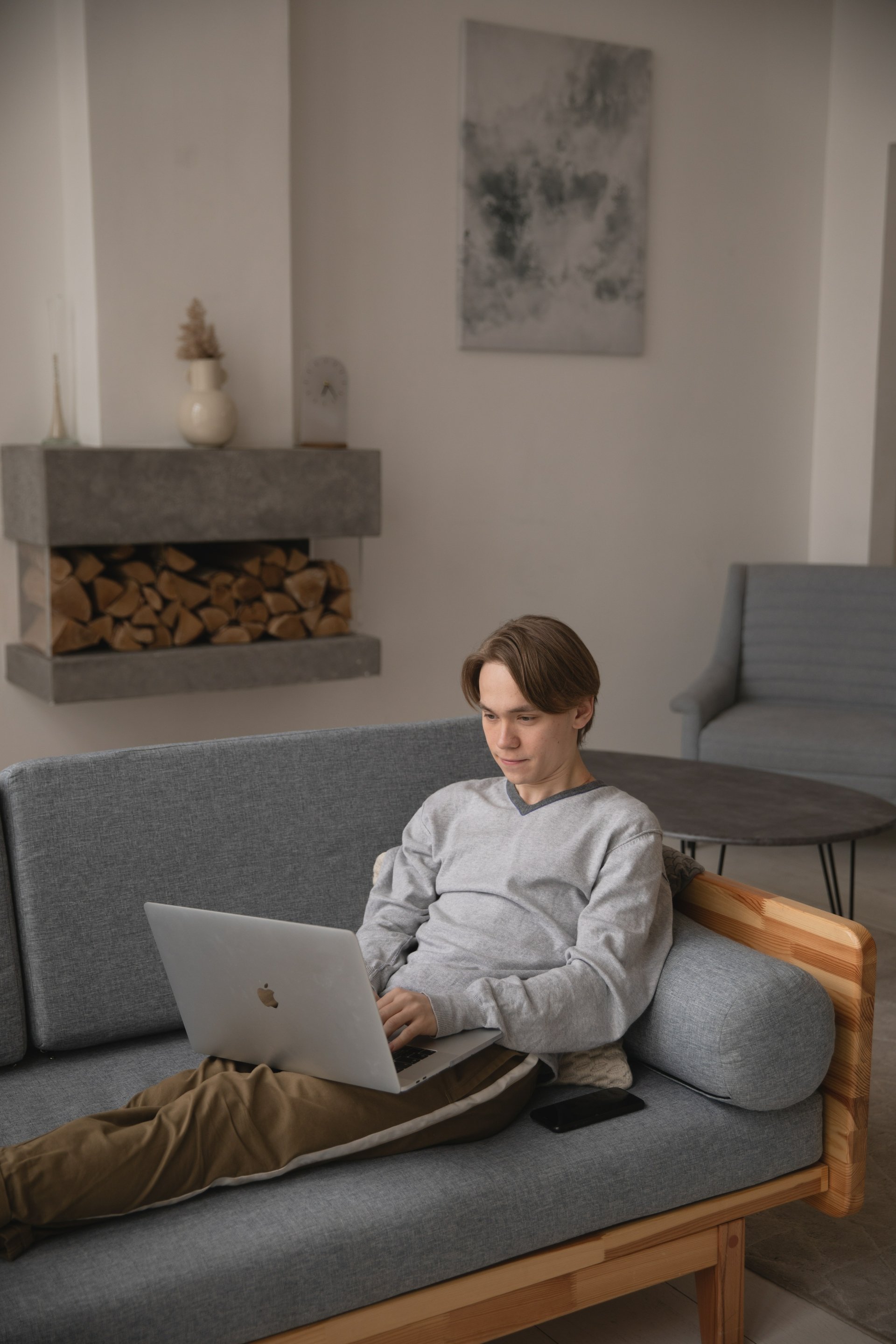  Working from home by EKATERINA BOLOVTSOVA