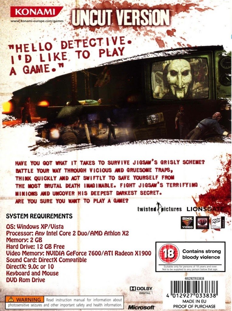 video game Saw: The Video Game Image