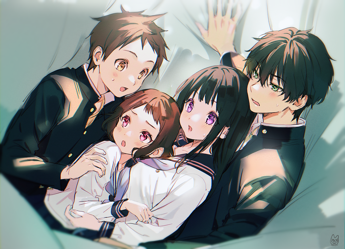 Download Mayaka Ibara Satoshi Fukube Hōtarō Oreki Eru Chitanda Anime Hyouka Image