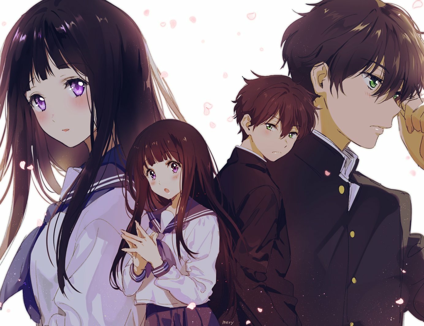 Download Hōtarō Oreki Eru Chitanda Anime Hyouka Image