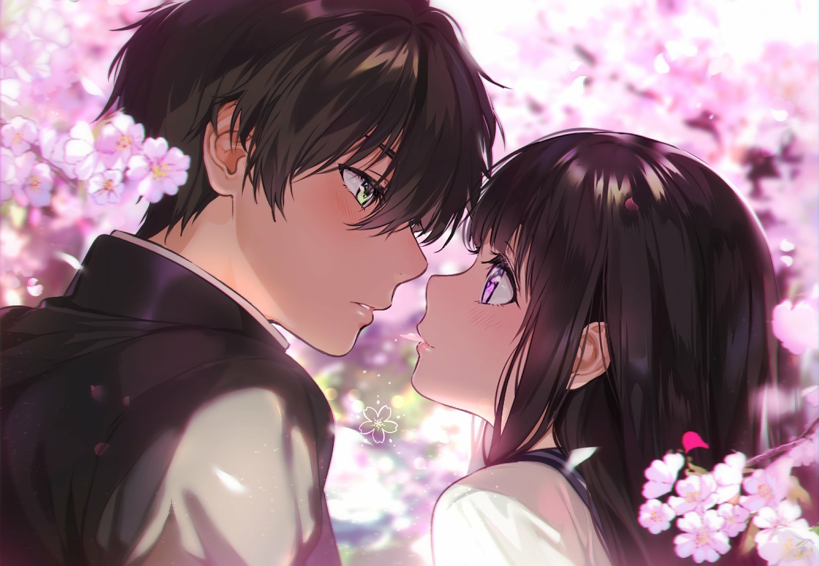 Download Hōtarō Oreki Eru Chitanda Anime Hyouka Image
