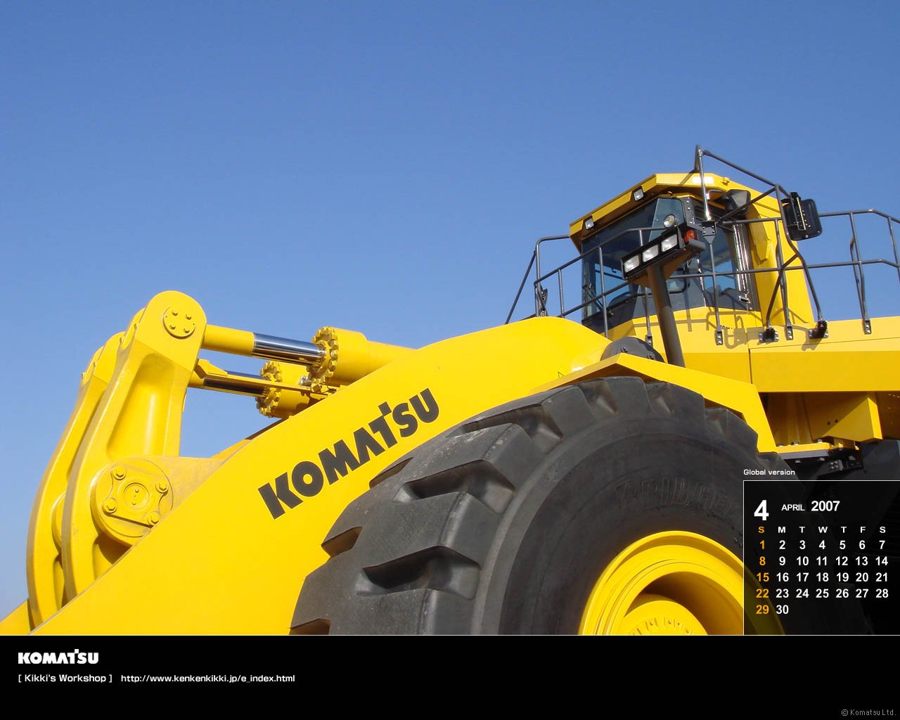 vehicle komatsu wheel loader Image
