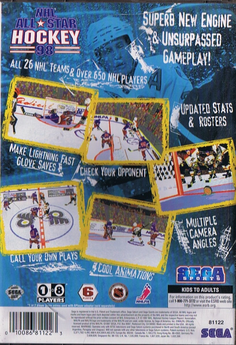 video game NHL All-Star Hockey '98 Image