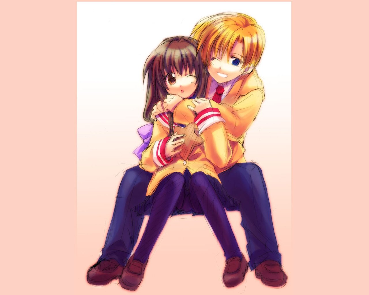 Youhei Sunohara Fuuko Ibuki Anime Clannad Image