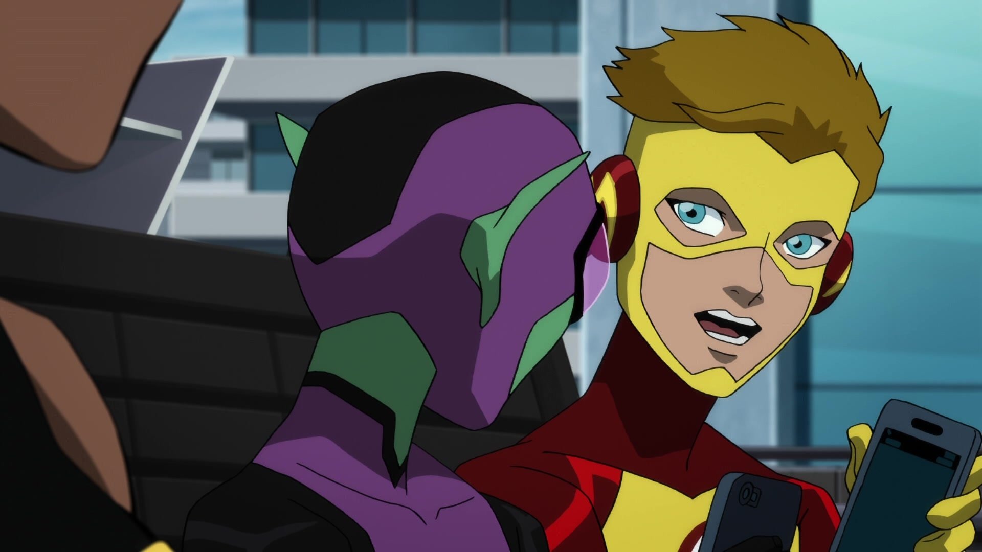 Garfield Logan Beast Boy Wally West Kid Flash movie Teen Titans: The Judas Contract Image