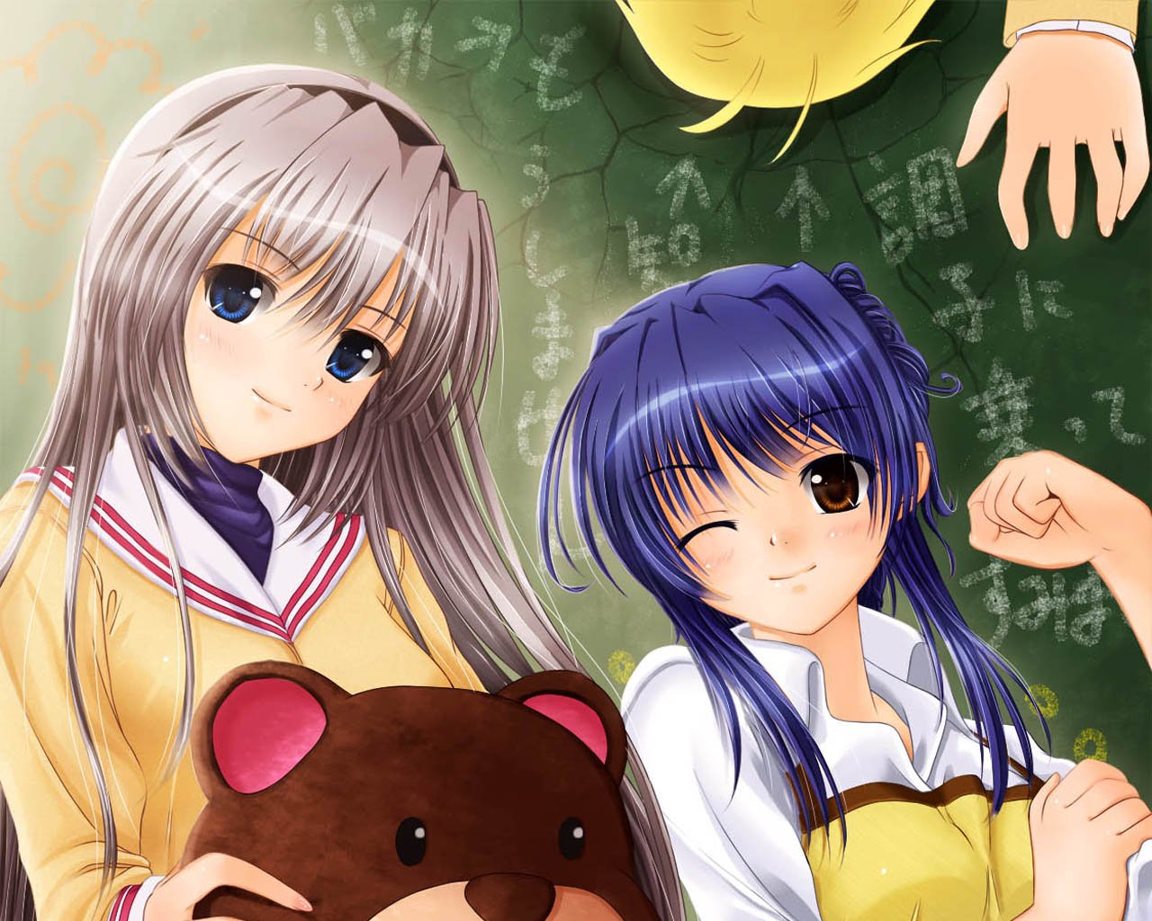 Misae Sagara Tomoyo Sakagami Anime Clannad Image
