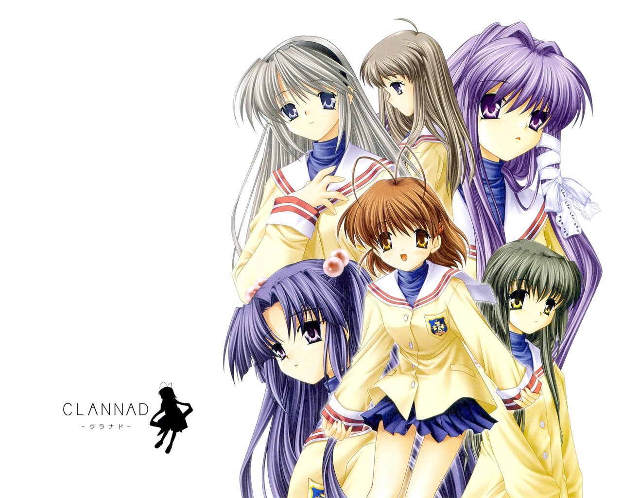 Yukine Miyazawa Fuuko Ibuki Kyou Fujibayashi Kotomi Ichinose Tomoyo Sakagami Nagisa Furukawa Anime Clannad Image