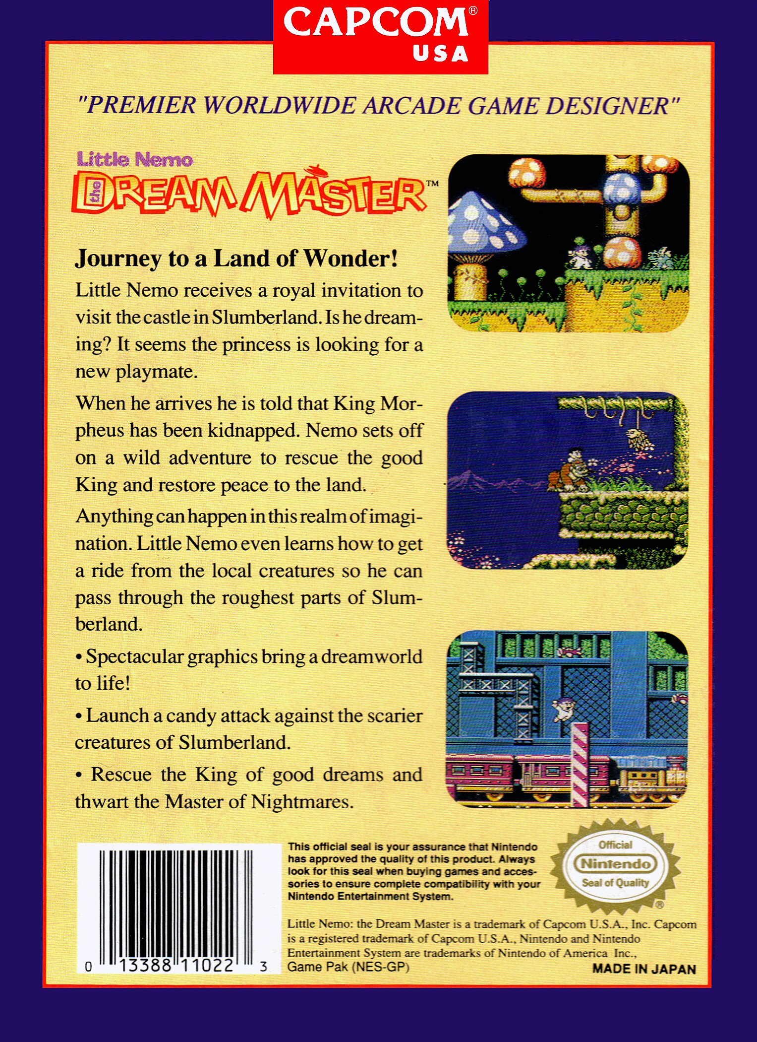 video game Little Nemo: The Dream Master Image