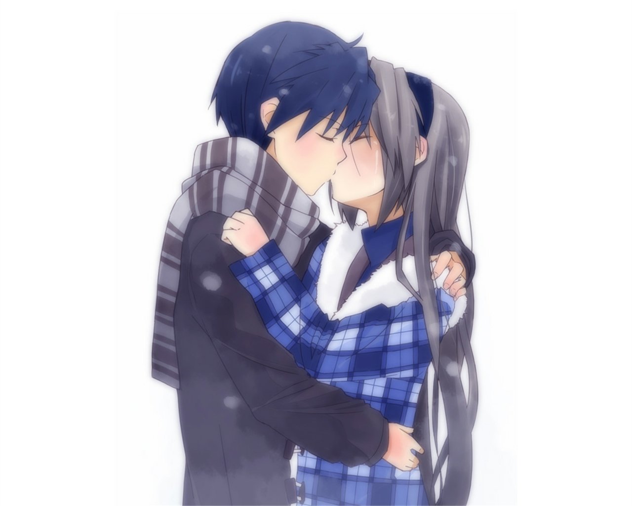 Tomoyo Sakagami Tomoya Okazaki Anime Clannad Image