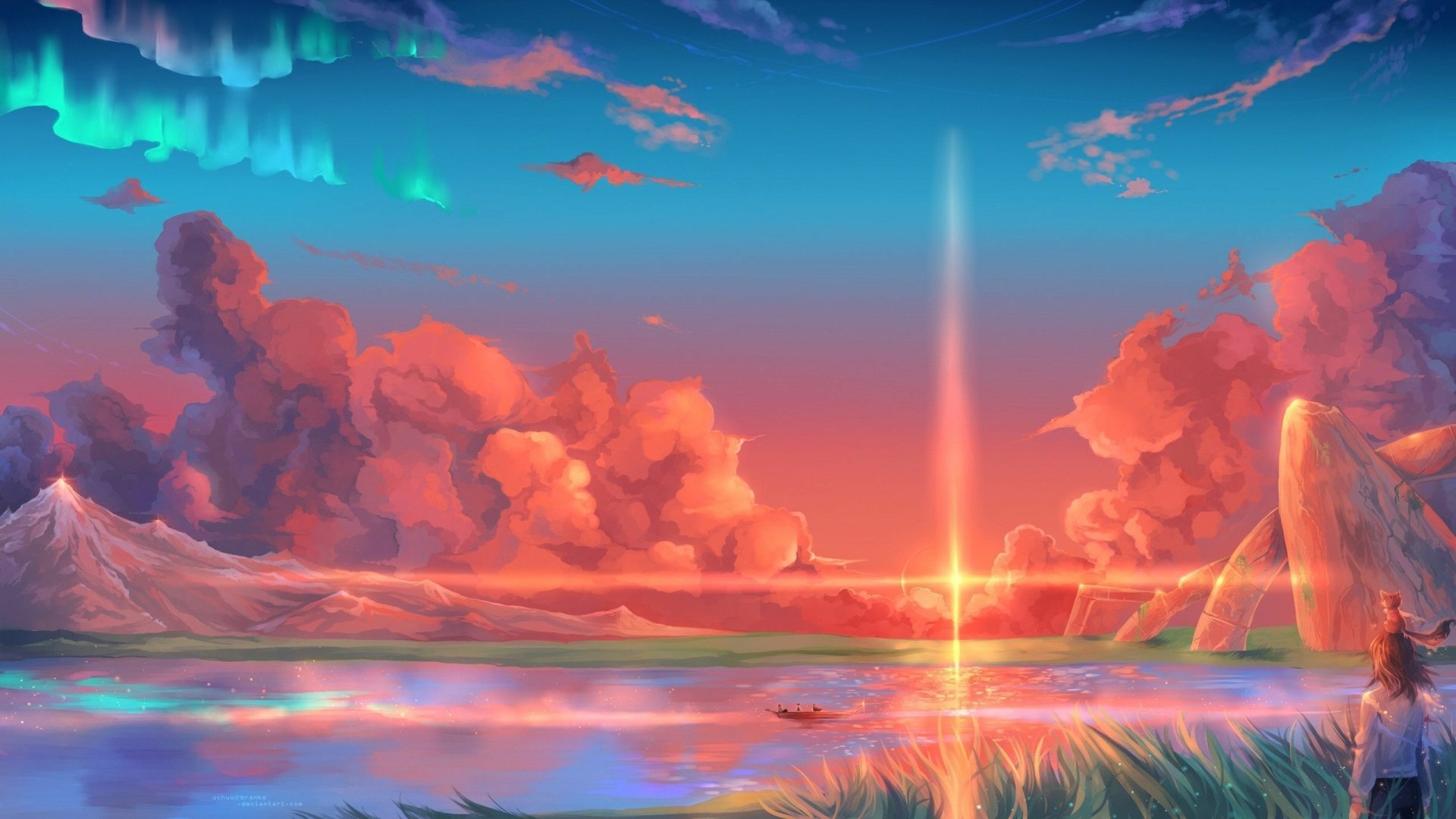 Anime sunset anime sunset Image