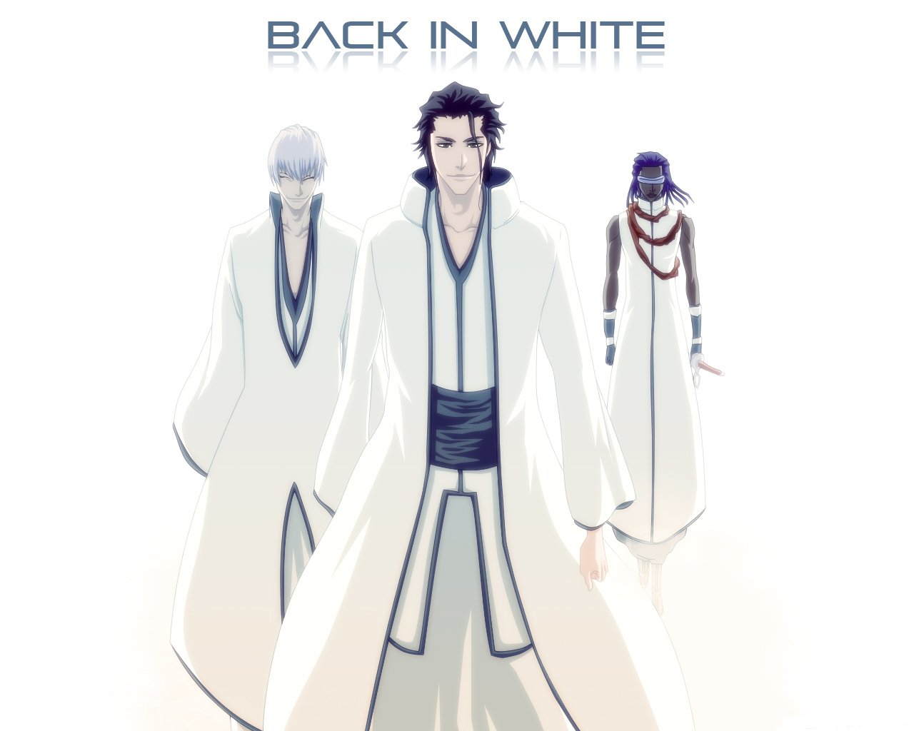 Kaname Tosen Gin Ichimaru Sōsuke Aizen Anime Bleach Image