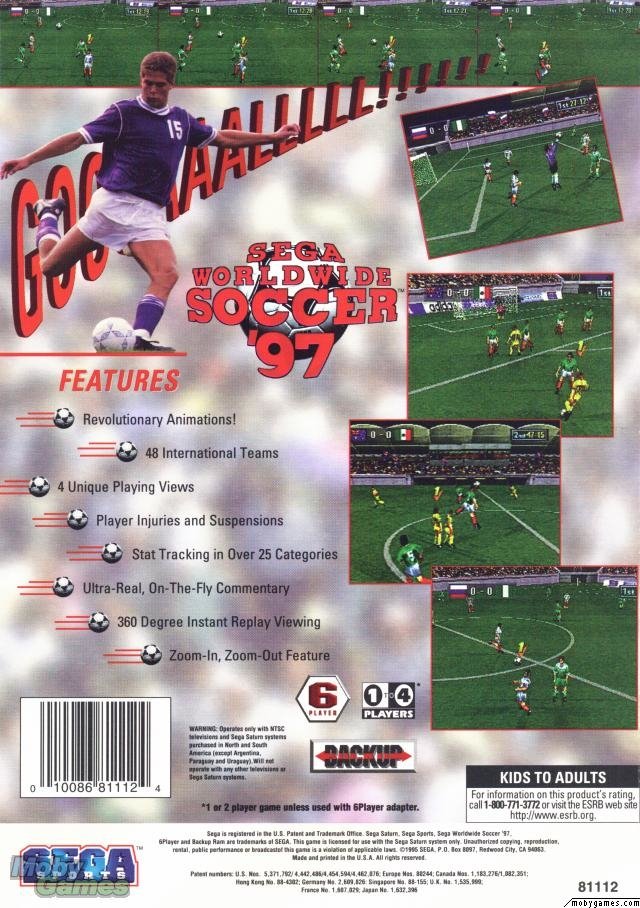 video game Sega Worldwide Soccer '97 Image