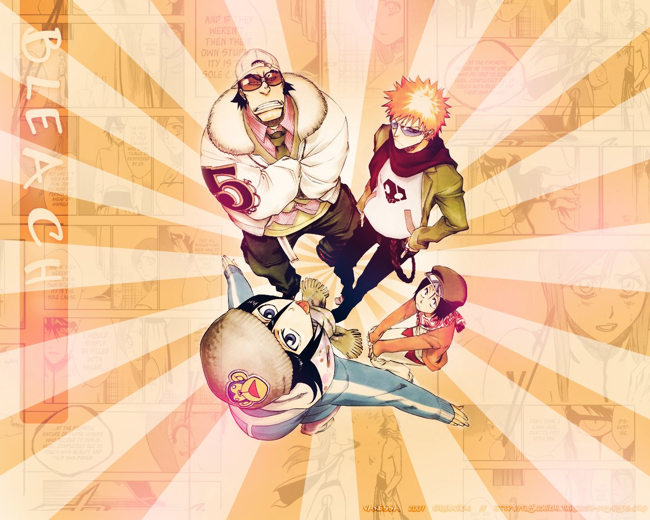 Hanataro Yamada Ichigo Kurosaki Rukia Kuchiki Anime Bleach Image