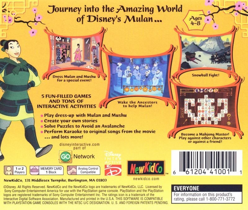 video game Disney's Story Studio: Mulan Image