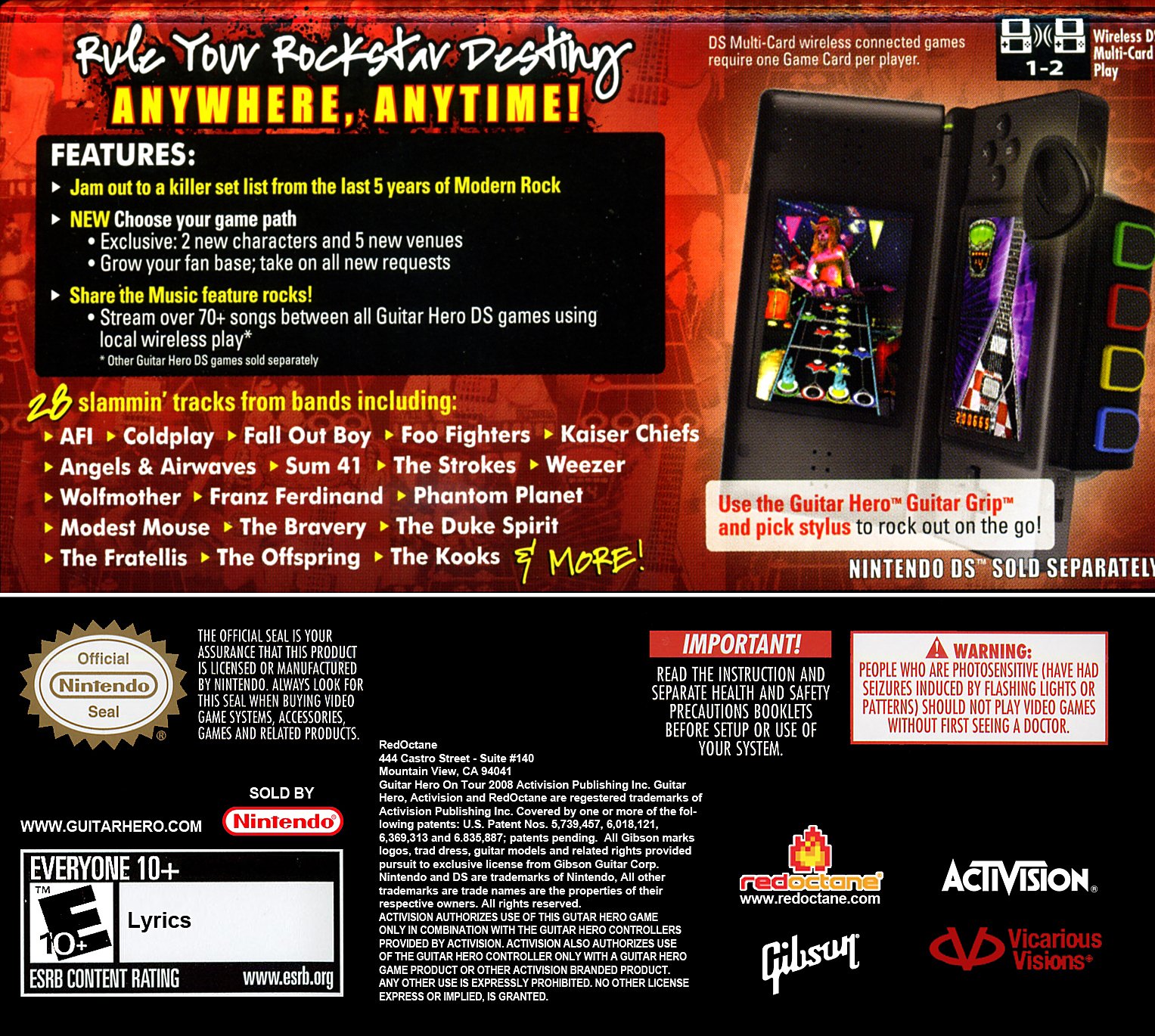 video game Guitar Hero On Tour: Modern Hits Image