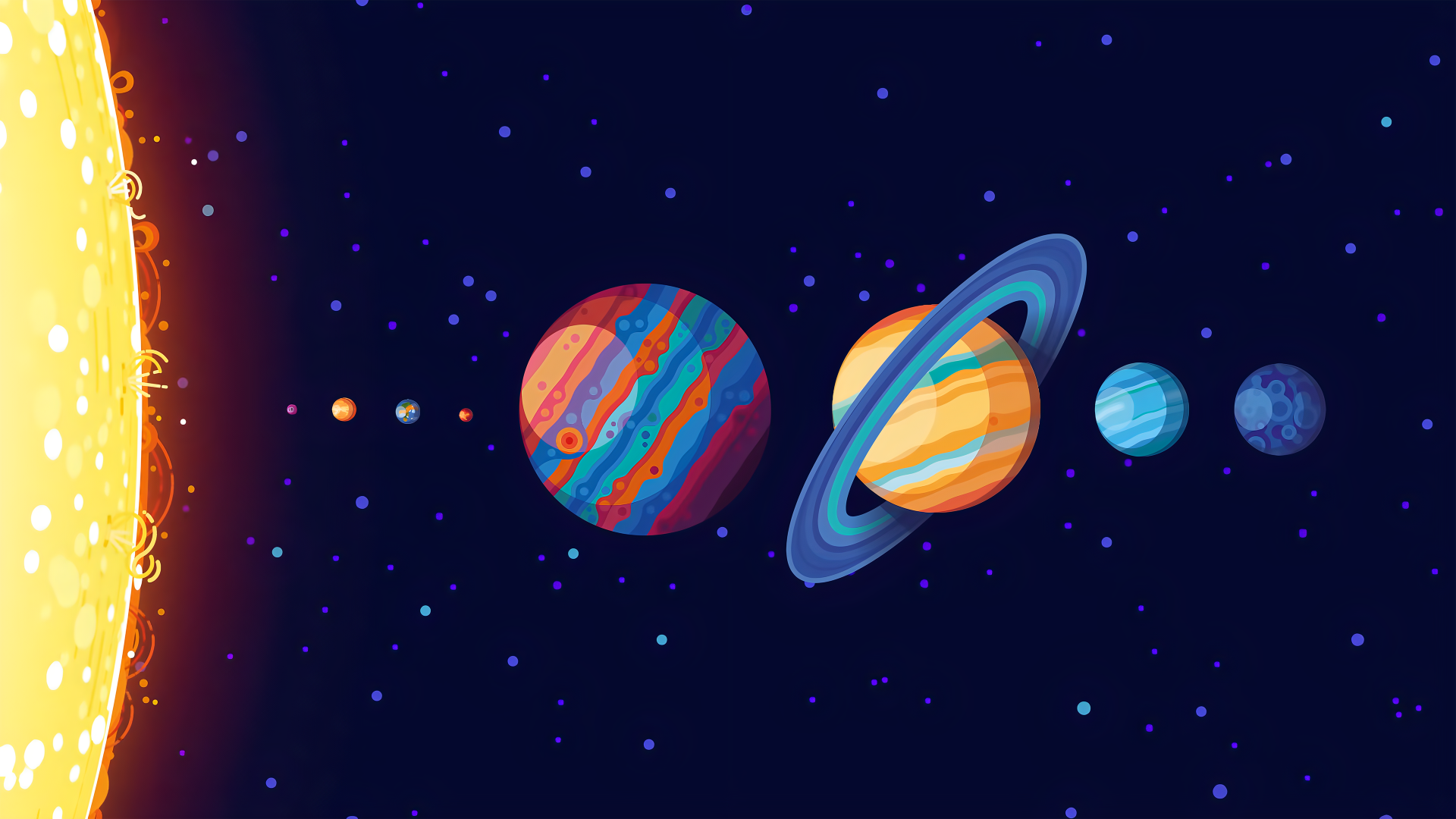 Sci Fi Solar System Image