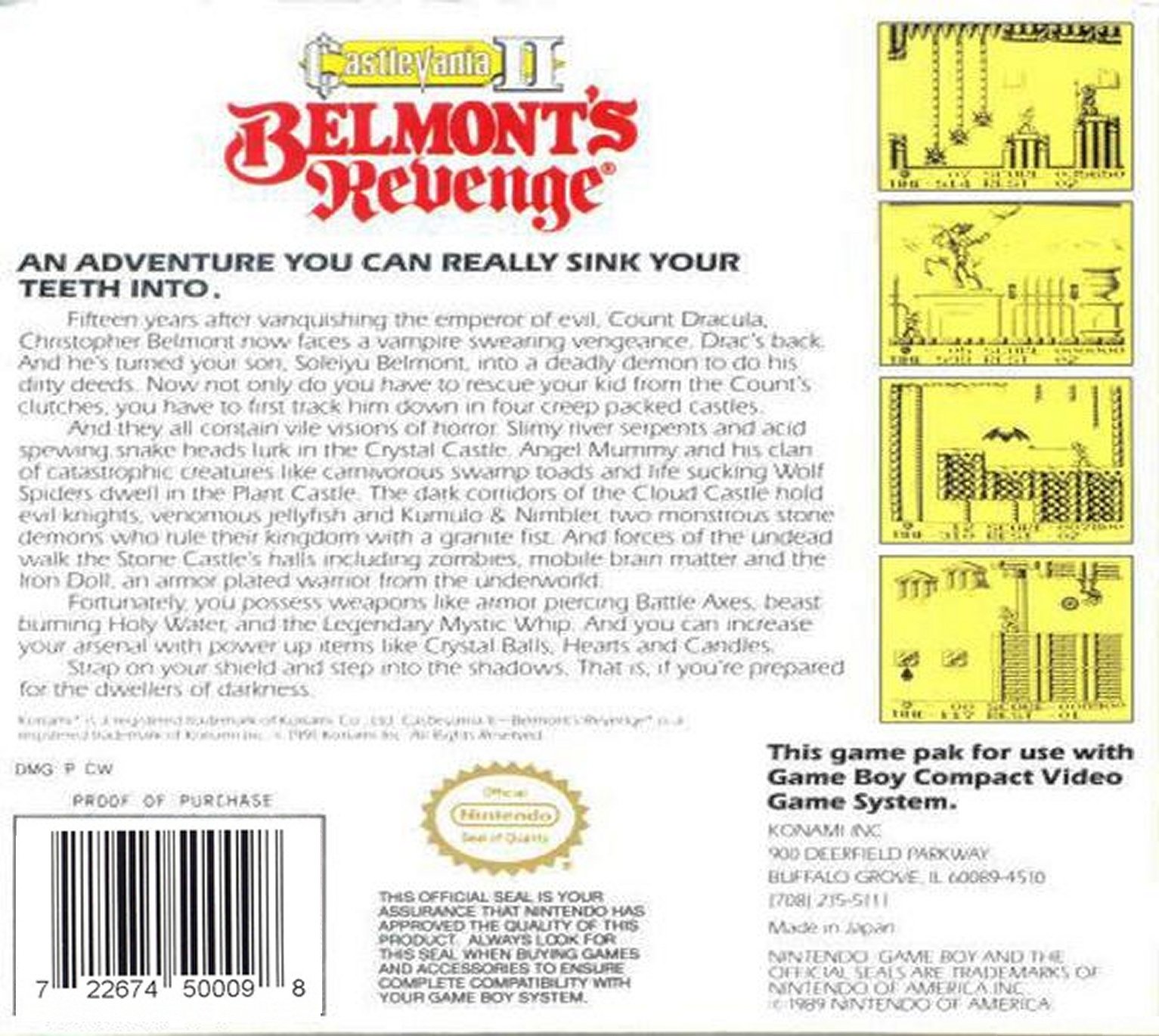 video game Castlevania II: Belmont's Revenge Image