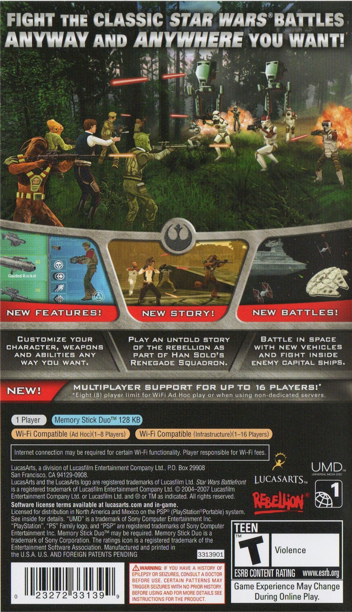 video game Star Wars Battlefront: Renegade Squadron Image