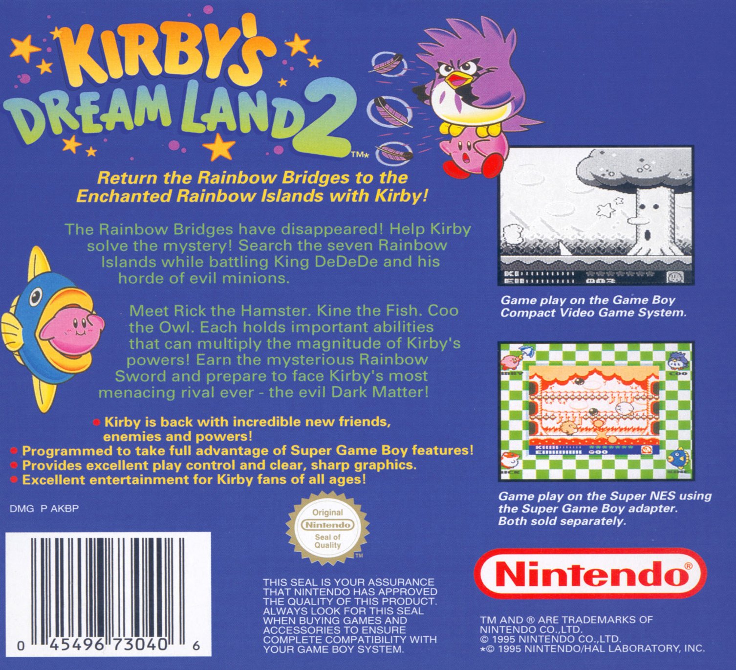 video game Kirby's Dream Land 2 Image