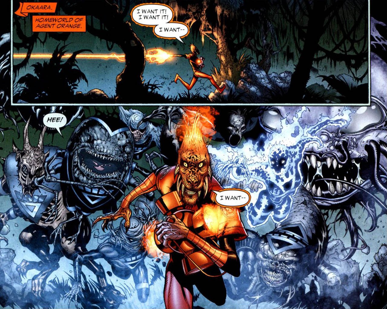 Comic orange lantern corps Image