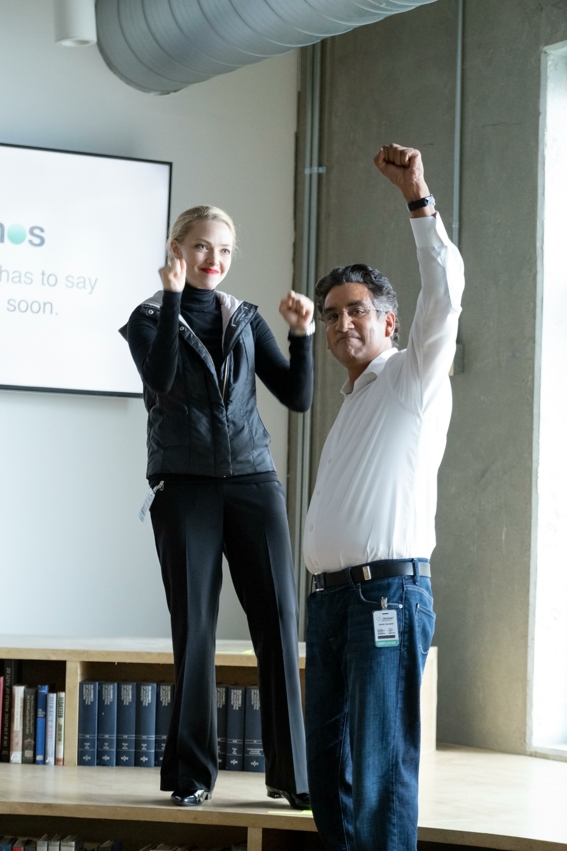 Naveen Andrews Amanda Seyfried TV Show The Dropout Image