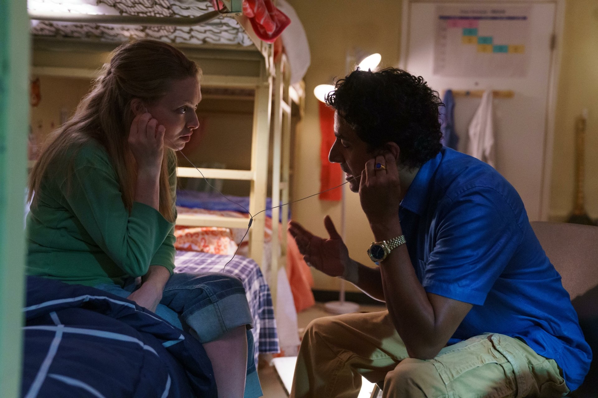 Naveen Andrews Amanda Seyfried TV Show The Dropout Image
