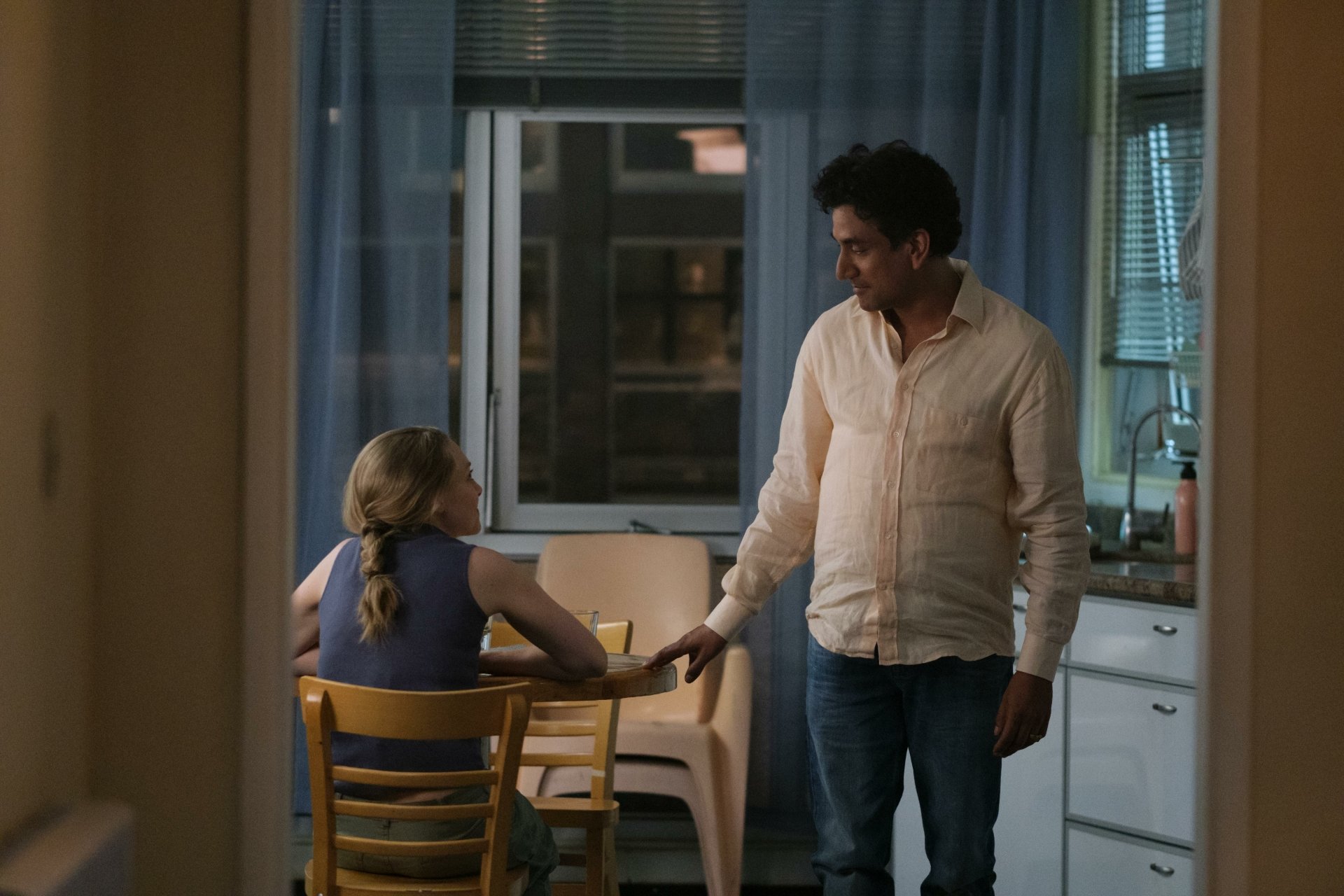Naveen Andrews Amanda Seyfried TV Show The Dropout Image