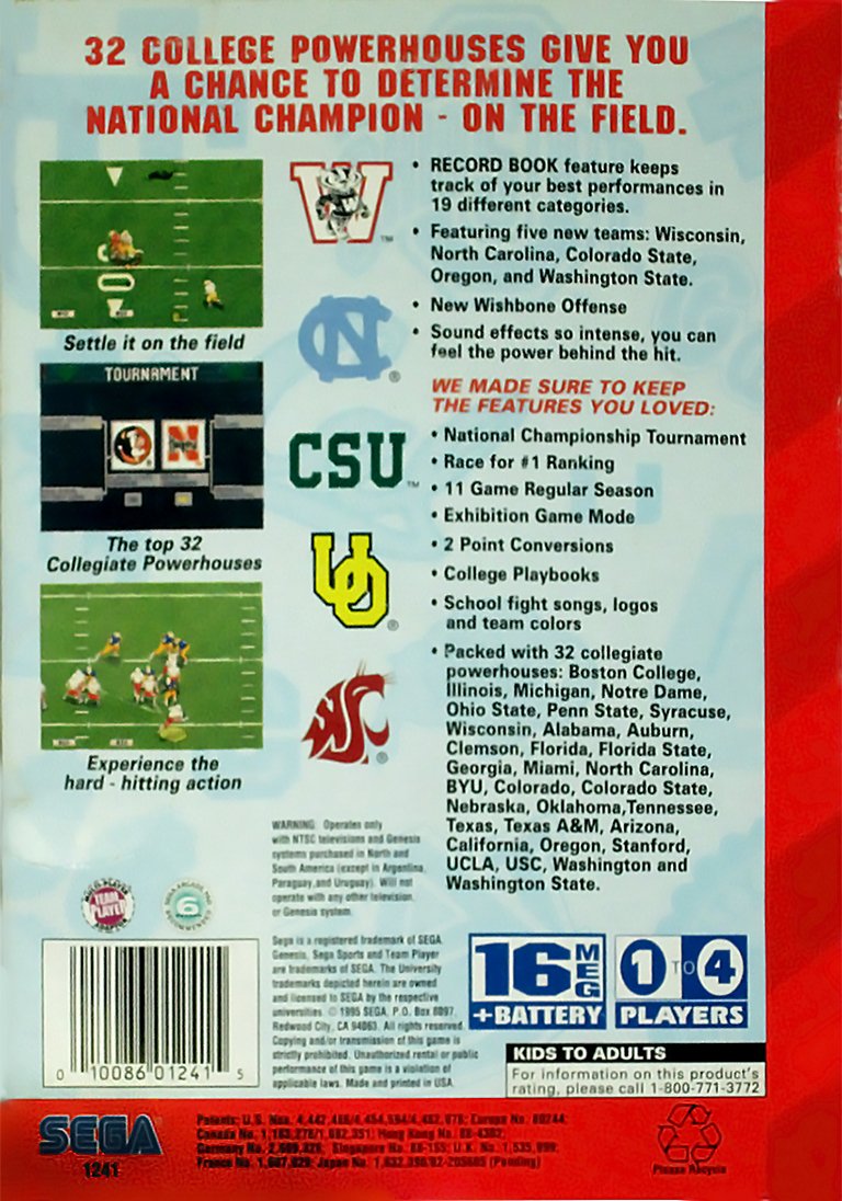 video game College Football's National Championship II Image