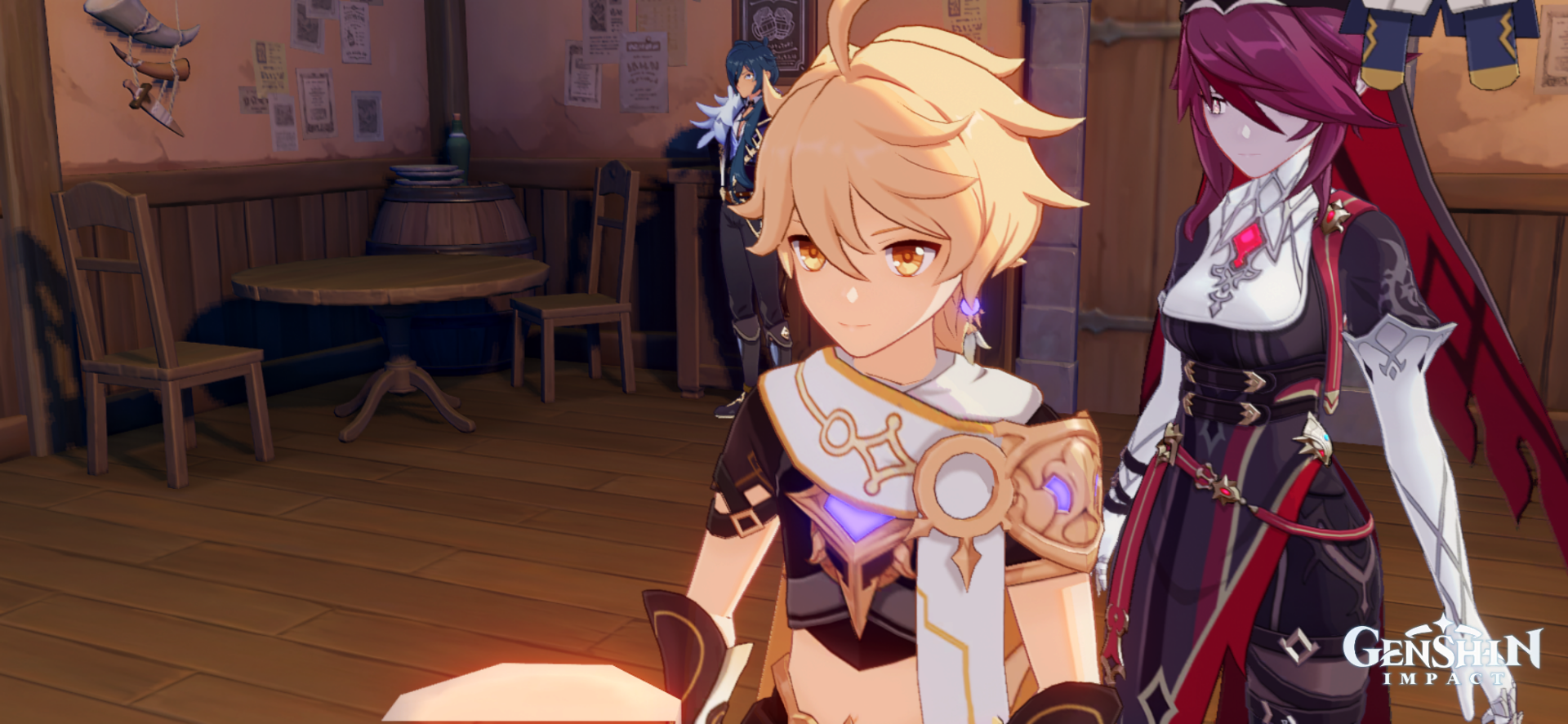 Rosaria (Genshin Impact) Kaeya (Genshin Impact) Aether (Genshin Impact) video game Genshin Impact Image