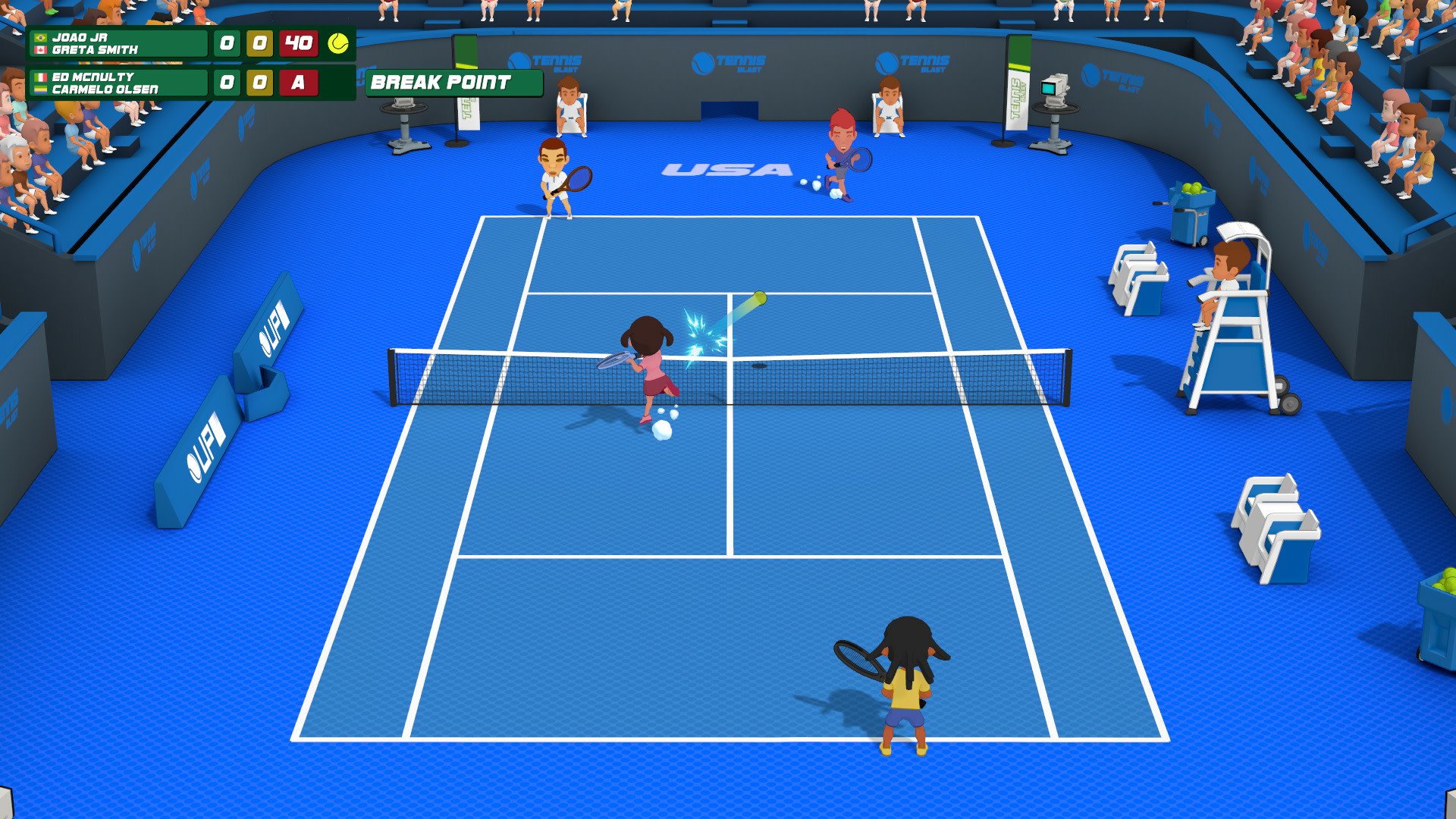 video game Super Tennis Blast Image