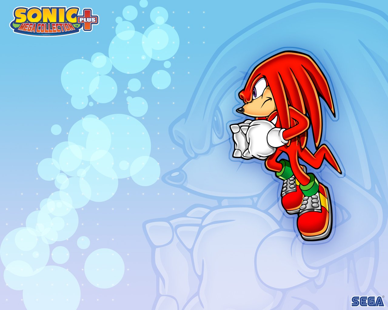 Knuckles the Echidna video game Sonic Mega Collection Plus Image