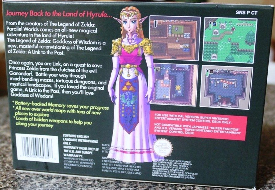 video game The Legend of Zelda: Goddess of Wisdom Image