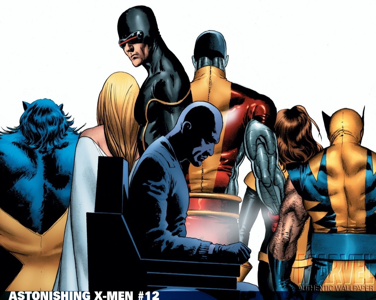 Kitty Pryde Emma Frost Charles Xavier White Witch (Marvel Comics) Professor X Wolverine Colossus Cyclops (Marvel Comics) Beast (Marvel Comics) Comic Astonishing X-Men Image
