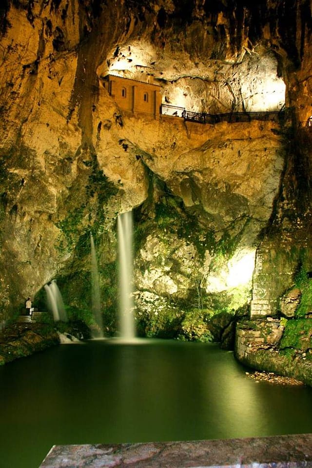 Cave of La Santina in Cangas de Onis, Asturias (Spain)