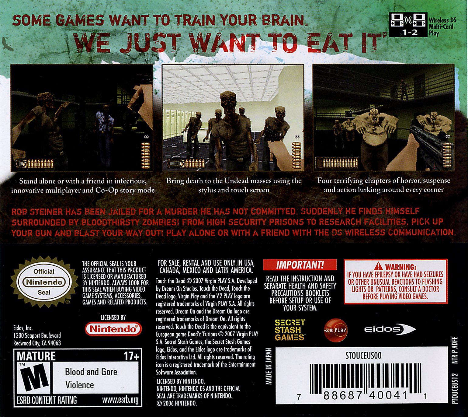 video game Touch the Dead Image