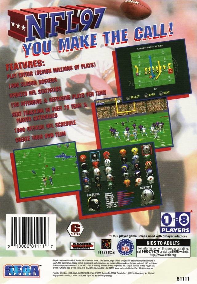 video game NFL '97 Image