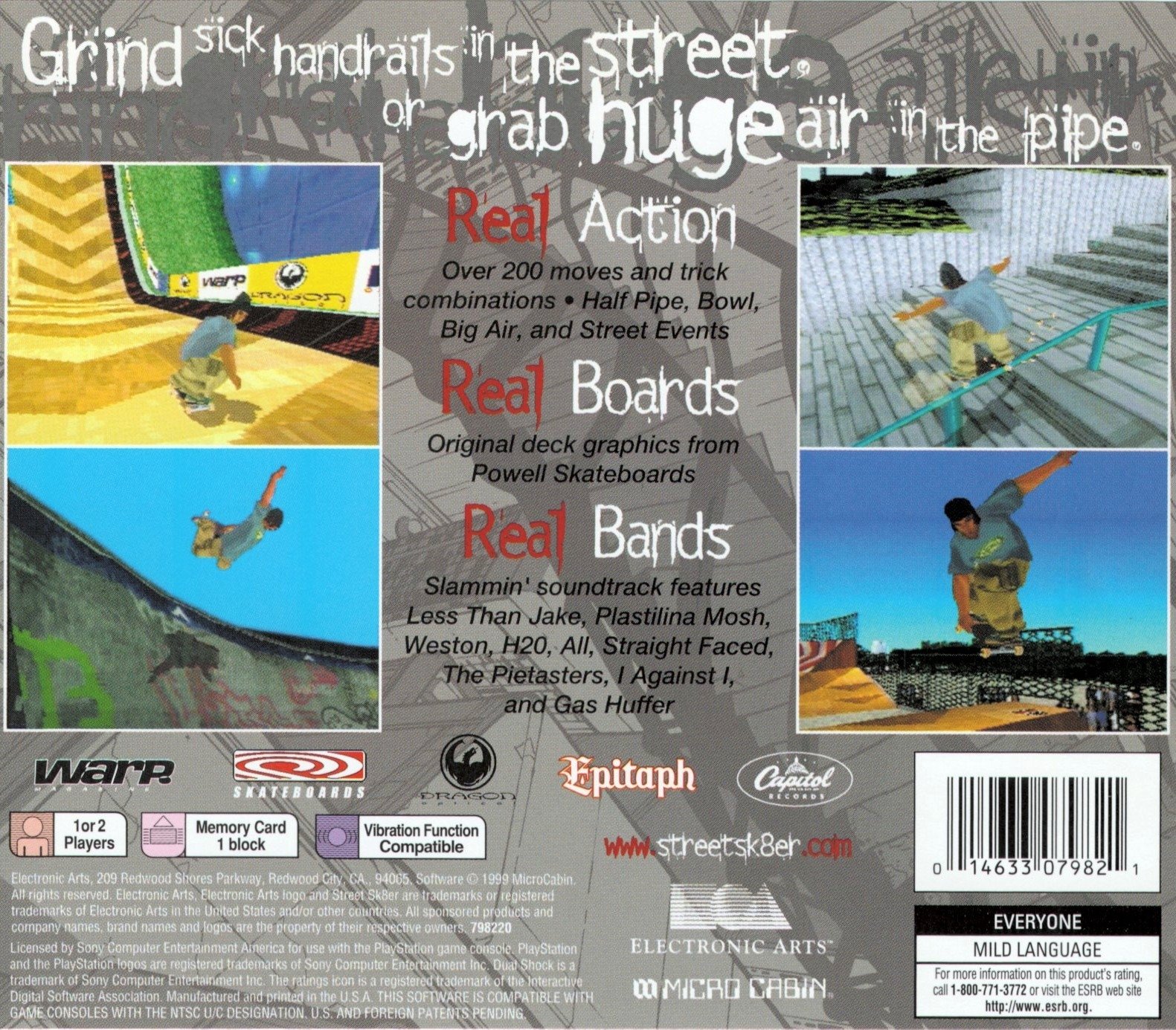video game Street Sk8er Image