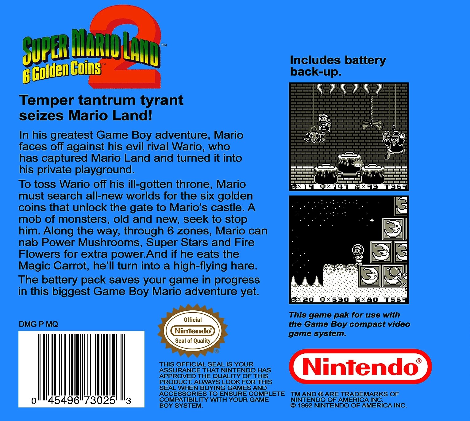 video game Super Mario Land 2: 6 Golden Coins Image