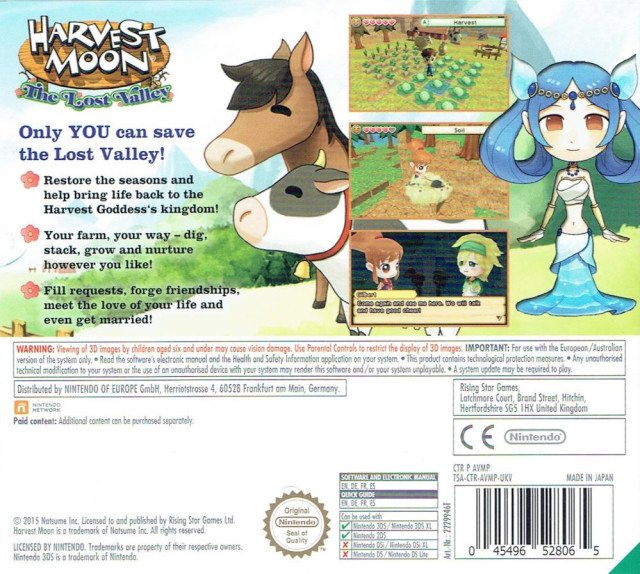 video game Harvest Moon 3D: The Lost Valley Image