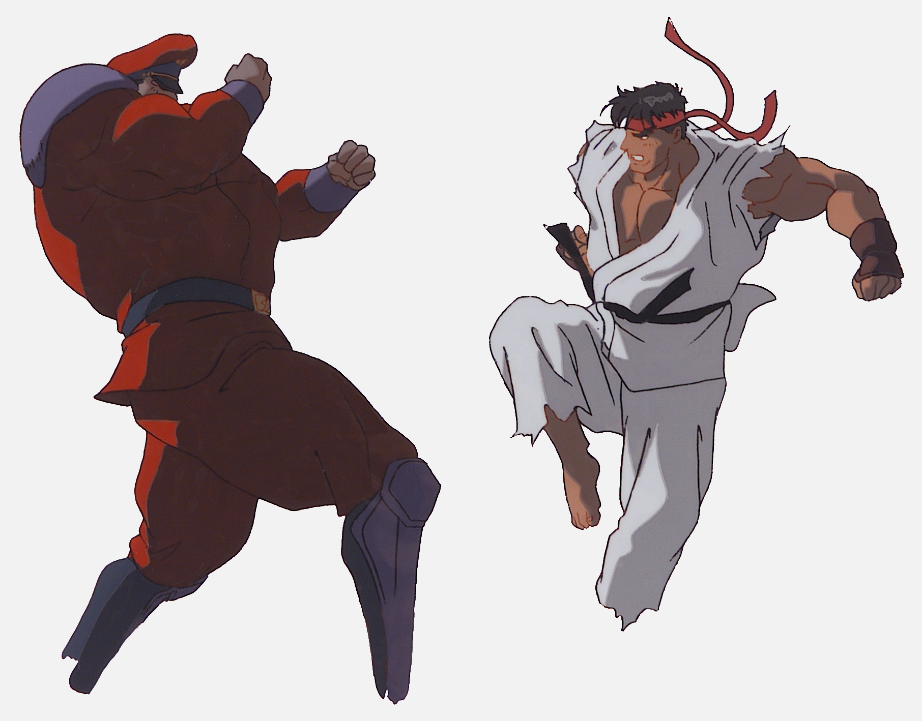 Ryu (Street Fighter) M. Bison (Street Fighter) Anime Street Fighter II: The Animated Movie Image